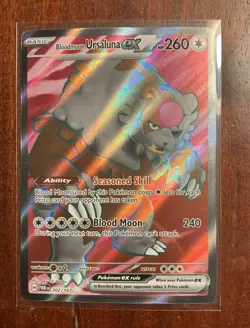 Pokemon Twilight Masquerade Bloodmoon Ursaluna ex 202/167 Ultra Rare NM - Image 1