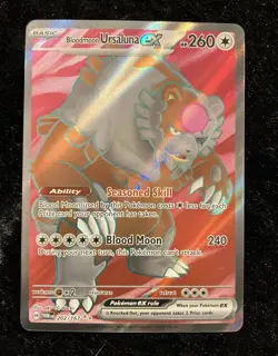 Pokemon Twilight Masquerade Bloodmoon Ursaluna ex 202/167 Ultra Rare NM - Image 2