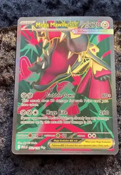 MEGA MAWILE EX 162/132 MEGA EVOLUTIONS POKEMON (ULTRA RARE FULL ART) NM Nice! - Image 3