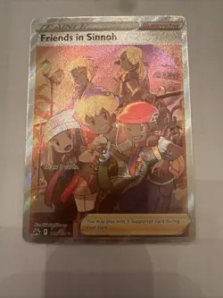 Pokemon TCG Friends in Sinnoh 149/159 Full Art Holo Rare Crown Zenith NM - Image 1