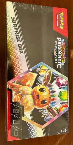 Pokemon TCG Scarlet and Violet Prismatic Evolutions Surprise Box SEALED - Image 1