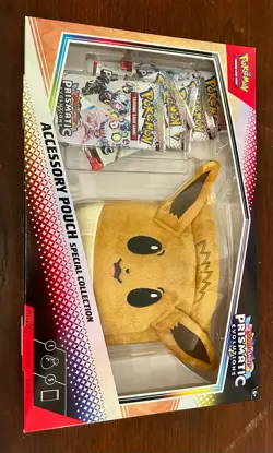 Pokemon TCG Prismatic Evolutions Eevee Accessory Pouch Special Collection Sealed - Image 1