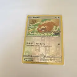 Pokemon Bidoof 059/078 GO Reverse Holo Peelable Ditto 70HP Basic Common - Image 1