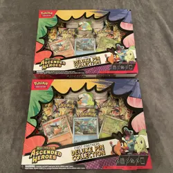 Pokemon Ascended First Partner Heroes Deluxe Pin Collection Sealed x2 - Image 1