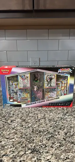 Pokemon Prismatic Evolutions Premium Figure Collection Box Umbreon Espeon Mew - Image 1