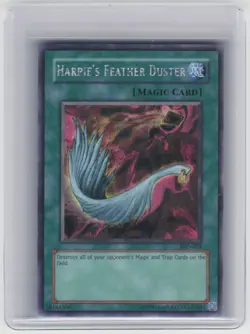 Harpie's Feather Duster - SDD-003 - Yugioh TCG - Secret Rare - Unlimited - LP - Image 1