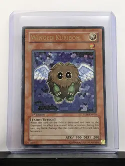 TCG YuGiOh Winged Kuriboh TLM-EN005 Ultimate Rare 1st Edition: LP to MP Ungraded - Image 1
