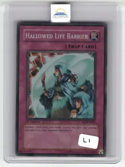 Hallowed Life Barrier - SOD-EN060 - Yugioh TCG - Super Rare - 1st Edition - LP - Image 1