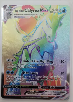 Ice Rider Calyrex VMAX 202/198 Secret Rare Holo Chilling Reign Pokemon Card Mint - Image 1