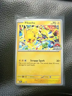 Pikachu 225 2025 World Championships Black Star Promo Card Pokemon TCG - Image 1