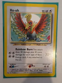 Pokemon TCG Ho-oh Neo Revelation 18/64 non holo Unlimited Rare NEAR MINT NM - Image 1