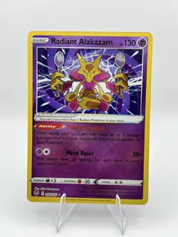 Pokemon TCG - Radiant Alakazam 59/195 - Silver Tempest - Image 1