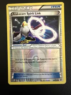 Pokemon Alakazam Spirit Link 90/124 Fates Collide Reverse Holo English - Image 1