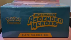 Pokemon Elite Trainer Box Mega Evolution Ascended Heroes Exclusive Booster Promo - Image 3
