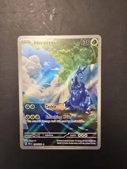Pokemon Heracross Illustration Rare Holo 194/193 Sv02 Paldea Evolved 130HP - Image 1
