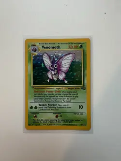 VENOMOTH 13/64 Holo No Symbol Misprint/Error Jungle Set 1999 - Pokemon Card - LP - Image 1