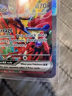 Pokemon Greninja EX Special Illustration Rare Full Art Holo 214/167 Sv06 Stage 2 - Image 4