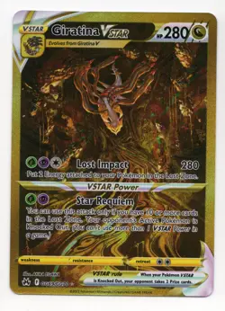 Pokemon TCG: Crown Zenith Galarian Gallery *Foil* Giratina VSTAR (GG69/GG70) SEC - Image 1