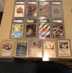 Pokemon Card Lot - CGC 10s, Vintage WOTC, EX/GX/VMAX, Promos - 13 Cards - Image 1