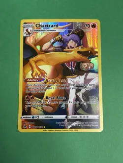 Charizard TG03/TG30 Ultra Rare Full Art Lost Origin Trainer Gallery Pokemon NM - Image 1