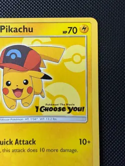 Pokemon TCG: Ash’s Pikachu “I Choose You” Black Star Promo SM111 - Image 4