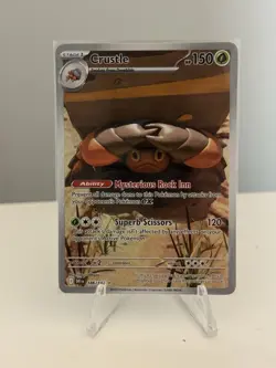 Pokemon TCG Crustle 186/182 Destined Rivals Illustration Card - Image 3