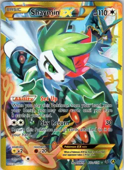 SHAYMIN EX 77A/108 HOLO ALTERNATE ART PROMOS POKEMON LP- - Image 1