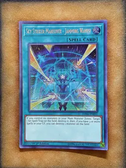 Yugioh Sky Striker Maneuver - Jamming Waves! DASA-EN032 Secret Rare 1st Ed LP - Image 1