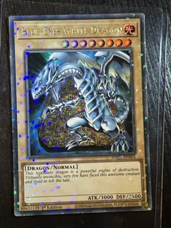 Yugioh TCG Blue Eyes White Dragon Ultra Rare First Edition EN001 - Image 2