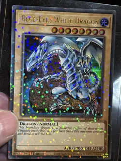 Yugioh TCG Blue Eyes White Dragon Ultra Rare First Edition EN001 - Image 3