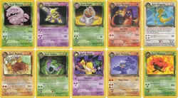 Pokemon Official Trading Cards Uncommon Common Rocket Collection Set 49 - 82 /82 - Image 1
