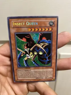 Yu-Gi-Oh Insect Queen Limited Edition Secret Rare Card CT1-EN005 LP - Image 1