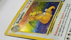Dragonite 4/62 Fossil Unlimited Holo Rare Pokemon Card - MP - Image 2