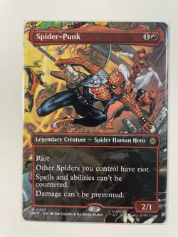 Spider-Punk (0207) (Borderless) Marvel's Spider-Man Regular Magic The Gathering - Image 1