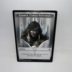 Emblem - Garruk, Cursed Huntsman 19 Throne of Eldraine Magic: The Gathering LP - Image 1