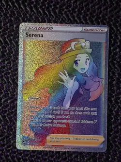 Pokemon Serena 207/195 Silver Tempest Full Art Rainbow Secret Rare (NM) - Image 1
