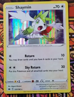 Shaymin 123/198 Holo Rare Chilling Reign Pokemon Card Mint - Image 1