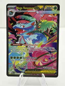 Pokemon Mega Evolution Mega Venusaur EX 177/132 Special Illustration Rare SIR - Image 1