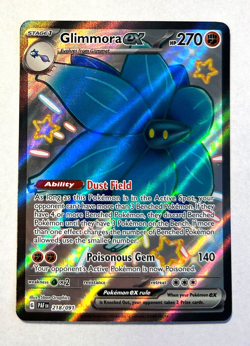 Pokemon Paldean Fates - GLIMMORA EX - SHINY ULTRA RARE - 218/091 - NM/M - Image 1