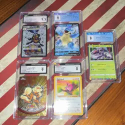 CGC Graded Pokemon Card Lot Vespiquen Blastoise Genesect Jigglypuff Arcanine - Image 1