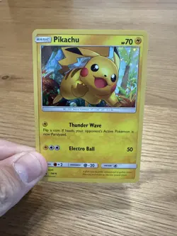 GALAXY HOLO Pikachu SM76 Pokemon Black Star Promo Holographic Foil Rare - Lp - Image 3