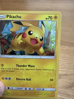 GALAXY HOLO Pikachu SM76 Pokemon Black Star Promo Holographic Foil Rare - Lp - Image 4