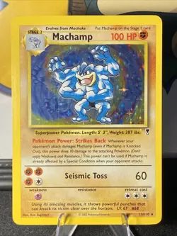 Pokemon TCG Machamp 15/110 Legendary Collection Holo Rare Vintage 2002 - Image 1