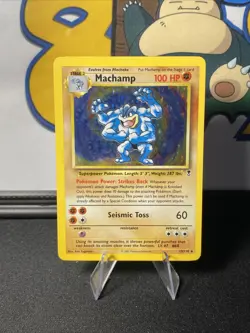 Pokemon TCG Machamp 15/110 Legendary Collection Holo Rare Vintage 2002 - Image 3
