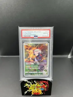 2022 Pokemon TCG Japanese SWSH Dark Phantasma #073 FA Pikachu PSA 10 GEM MINT - Image 3
