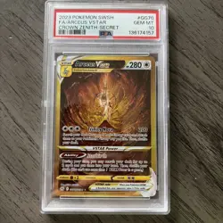 Pokemon TCG Arceus VSTAR Crown Zenith GG70/GG70 Secret Rare - Image 1