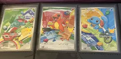 Pokemon First Partner Illustration Collection Series 1 Kanto Gen 1 Starters Set - Image 1