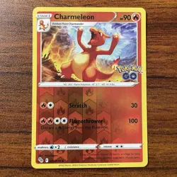 Charmeleon Reverse Holo Uncommon PGO Pokemon GO 009/078 LP - Image 1