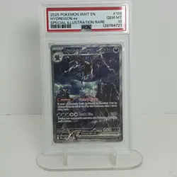 2025 POKEMON WHT EN-WHITE FLARE SPECIAL ILLUSTRATION RARE HYDREIGON EX PSA 10 - Image 1