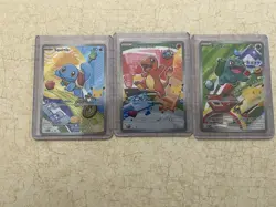 Charmander Bulbasaur Squirtle Pokemon TCG First Partner Illustration Collection - Image 1